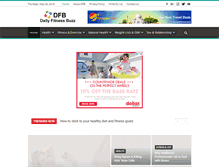 Tablet Screenshot of dailyfitnessbuzz.com